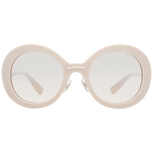 Miu Miu Oval Beige Women Sunglasses